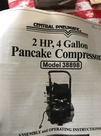 #65	Central Pneumatic Compressor	 $20.00 

