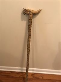 #74	Handcarved Ancient Chinese Bone-carved Dragon w/detailed carvings	 $300.00 
