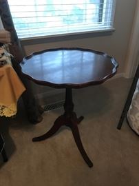 #77	Wood Pie Table 24Round x 27 T	 $75.00 
