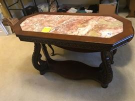 #79	Marble Top Sofa Table  42x17.5x29	 $125.00 
