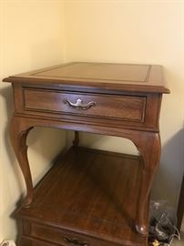 #86	(2) Davis Cabinet End Tables solid wood  22.5x27x22   $100 each	 $200.00 
