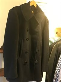 #92	Mans Size 36 mens Peacoat  From US Navy 	 $60.00 
