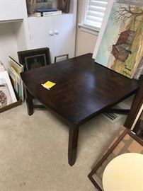 #97	End Table w/cross wood bottom  28x34x18	 $100.00 
