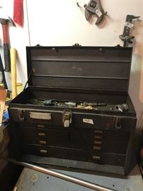 #104	Kennedy Metal 4 drawerTool Box 	 $40.00 
