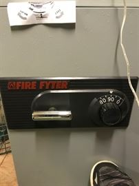 #108	Fire Fyter Safe Fireproof w/combo 	 $60.00 
