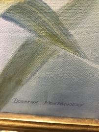 orginal oil painting by local artist Dorothy Montgomery