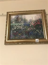 orginal oil painting by local artist Dorothy Montgomery