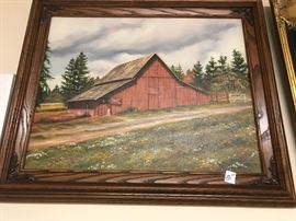 orginal oil painting by local artist Dorothy Montgomery