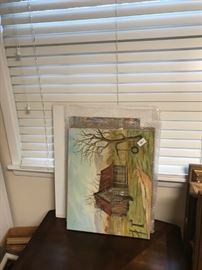 orginal oil painting by local artist Dorothy Montgomery