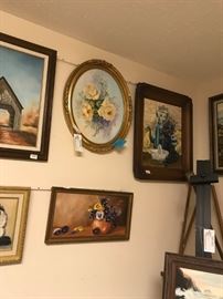 orginal oil painting by local artist Dorothy Montgomery