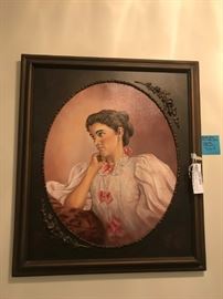 #80 Dorothy Montgomery orginal oil of grandmother from a 1895 photo. $600