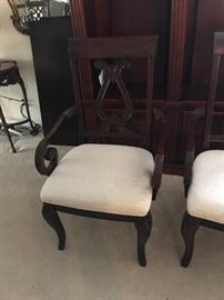 #114	Dining Table w/8 Chairs and as is leaf 	 $275.00 