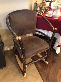 rustic chair /rocker  we have it all here 