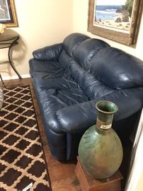 leather sofa -good condition- 