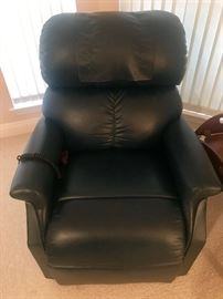Navy leather lift recliner never used! -   Available for PRE-SALE