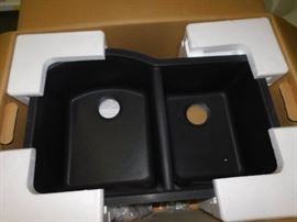 Swanstone QUDB3322 Granite Undermount Double Bowl ...