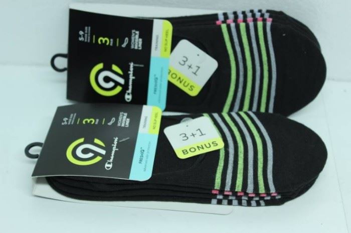 LOT OF 2 CHAMPION C9 WOMENS INVISIBLE LINER SOCKS ...