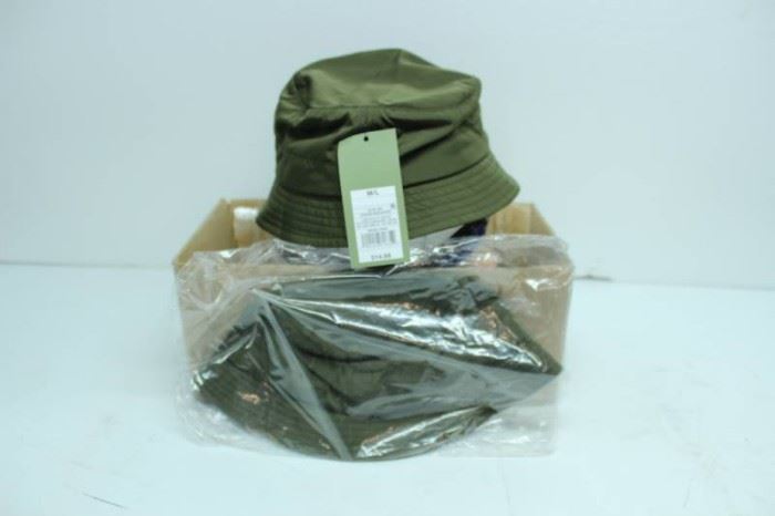 LOT OF 2 M L HATS OLIVE