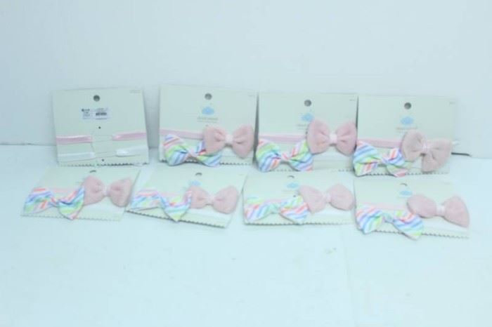 LOT OF 8 CLOUD ISLAND 2PACK HEAD WRAPSPINK MULTI ...