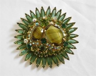 1960's Rhinestone Brooch