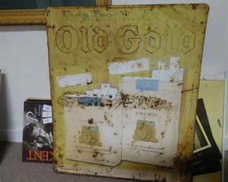 Old Gold Metal Sign