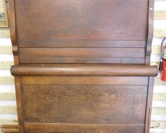 Oak High Back Bed