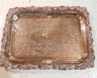 Baroque Tray by Wallace -- Sterling - 56.66 Troy Ounces