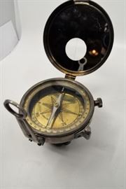 Vintage Stanley (London) Brass Folding Nautical Compass https://ctbids.com/#!/description/share/101292