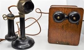 Antique Candlestick Telephone with Magneto/Ringer https://ctbids.com/#!/description/share/101304