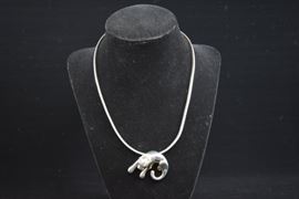 Sterling Chain with Panther Pendant https://ctbids.com/#!/description/share/101331