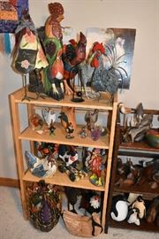 BOOKSHELVES, ROOSTERS