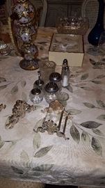Silver plate serving accessories