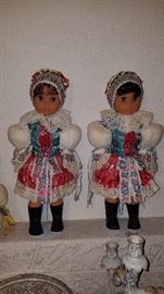 Pair of Czechoslovakian dolls