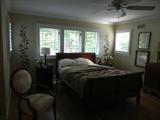 Sleigh Queen Bed and side chair