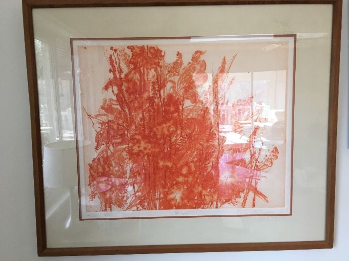 "Bouquet" Etching by H. Sceleiaro (signed & numbered)