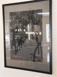 Woodcut Print by artist Kiyoshi Sioti (hand signed & sealed)