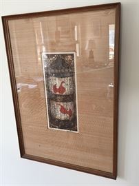 A Colored Intaglio Etching by artist John Hamilton (hand signed & numbered,1975)