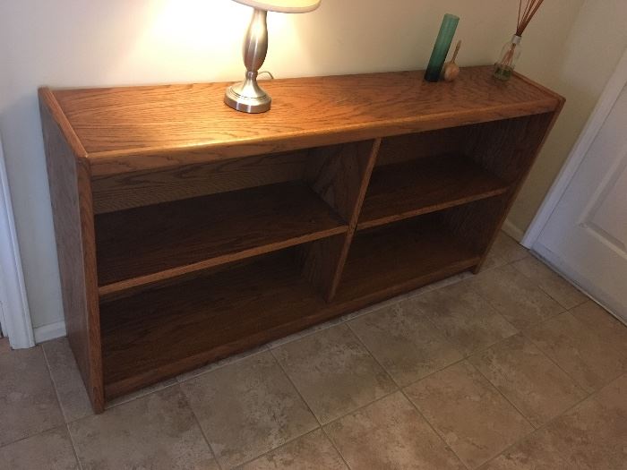 Horizontal Oak Bookcase