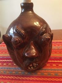 Louis Brown pottery Face Jug from Arden, NC