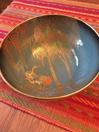 Carltonware enameled "Bien Royale" Bowl from England