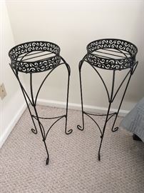 Pair of metal Plant Stands
