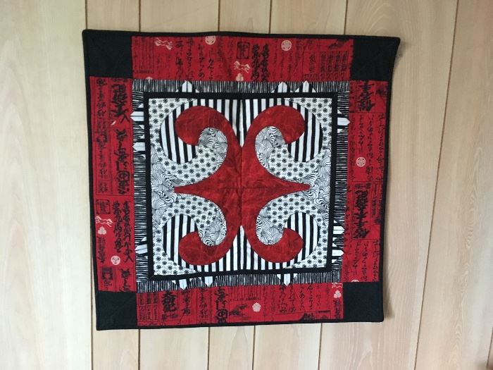 Square red & black Quilt