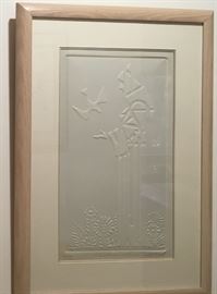 Embossed "St. Francis" print by artist Pasternak