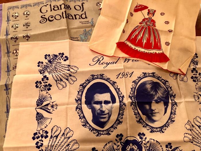 Clans of Scotland, 1981 Royal Wedding Tea Towels