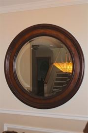 Round, Framed Mirror