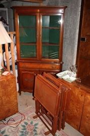 China Cabinet and Stacking Tables