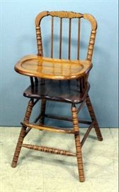 1984 Sears Roebuck & Co. High Chair, 37"H x 17.5"W x 17"D