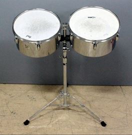 Pearl Percussion Primero Series Tom Drums on Double Stand
