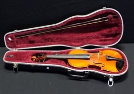 Karl Knilling German Made Violin, Model 10FA With Bow And Hard Case