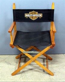 Harley-Davidson Branded Directors Chair, 21"W x 33"H